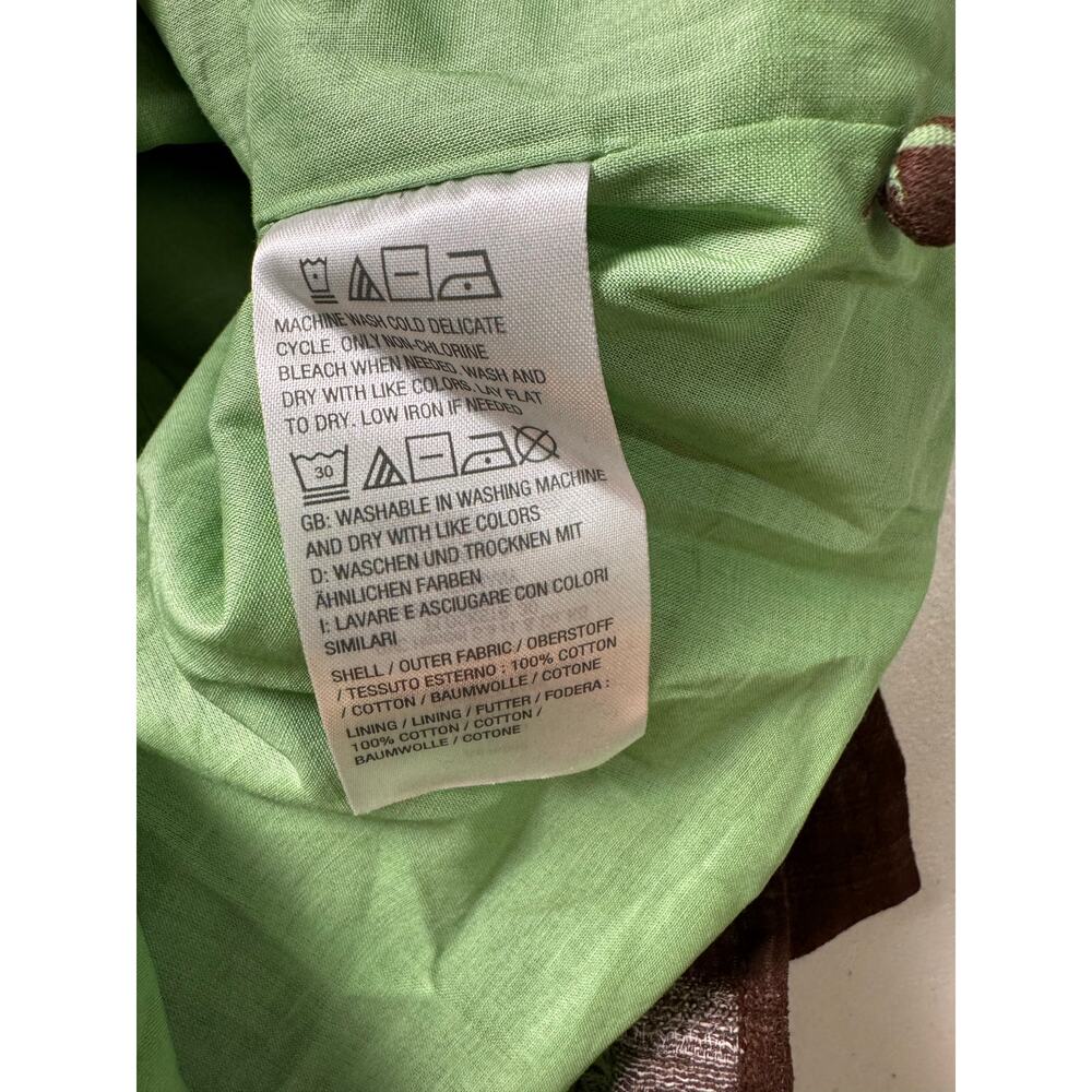 QVC Studio Park Petite Printed Dress Removable Belt Green NWOT Size XXSP - Picture 5 of 6